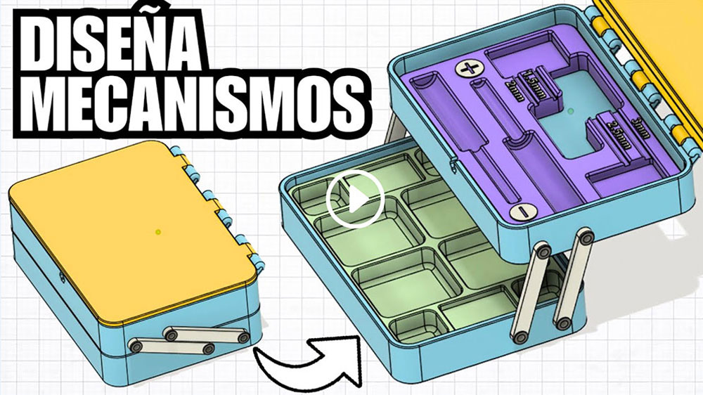 Diseña MECANISMOS para IMPRESIÓN 3D